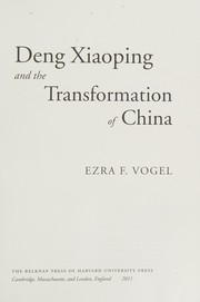 Cover of Deng Xiaoping and the Transformation of China